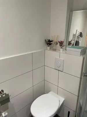 Ein Badezimmer in der Unterkunft Apartment im Herzen von Lübeck