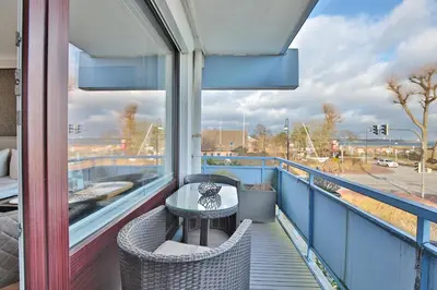Ein Balkon oder eine Terrasse in der Unterkunft Seetempel Appartement 26 