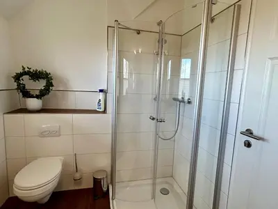 Ein Badezimmer in der Unterkunft Ferienhaus 