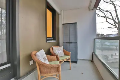 Ein Balkon oder eine Terrasse in der Unterkunft Haus Meeresstrand Appartement 116