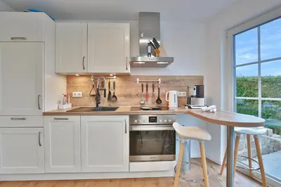 Küche/Küchenzeile in der Unterkunft Min Söl Appartement 1 und 2