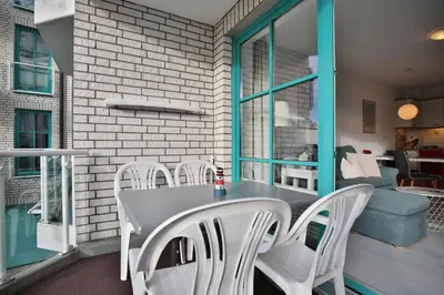 Ein Sitzbereich in der Unterkunft Maison Baltique Niendorf Appartement Shoreline Haven 2