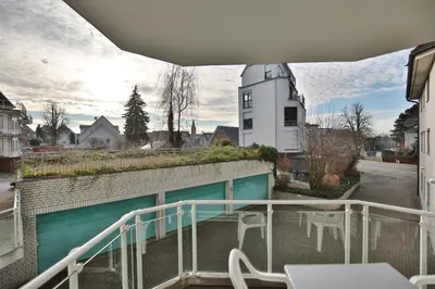 Das Gebäude in dem sich die Ferienwohnung befindet