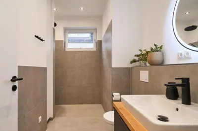 Ein Badezimmer in der Unterkunft Saltwater House Scharbeutz Seven Seas Scharbeutz
