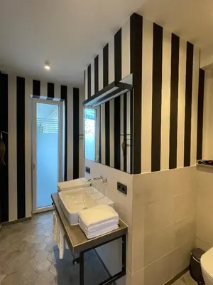 Ein Badezimmer in der Unterkunft 4Hafenzeiten - NIE8 Albatros