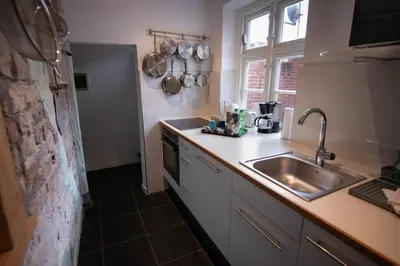 Küche/Küchenzeile in der Unterkunft PEMATRA Ferienwohnung Mathias Huus