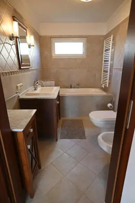 Ein Badezimmer in der Unterkunft Ferien-Bungalow Wiesenweg