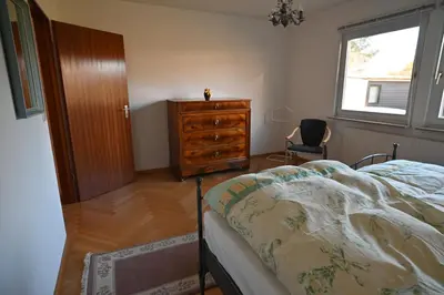 Ein Bett oder Betten in einem Zimmer der Unterkunft Ferien-Bungalow Wiesenweg