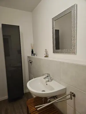 Ein Badezimmer in der Unterkunft Ferienwohnung 