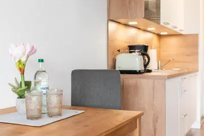 Küche/Küchenzeile in der Unterkunft Ferienwohnung Residenz App. 612 Timmendorfer Strand