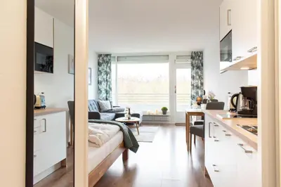 Küche/Küchenzeile in der Unterkunft Ferienwohnung Residenz App. 612 Timmendorfer Strand