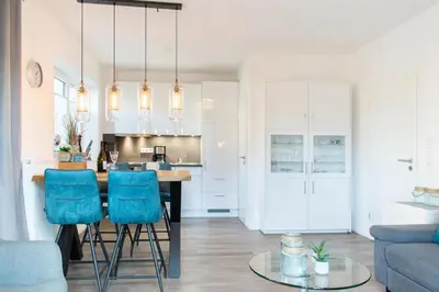 Küche/Küchenzeile in der Unterkunft Ferienwohnung Ostseeferienparadies Timmendorfer Strand