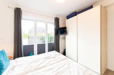 Ein Bett oder Betten in einem Zimmer der Unterkunft Ferienwohnung Ostseeferienparadies Timmendorfer Strand