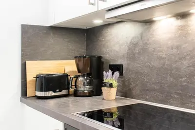 Küche/Küchenzeile in der Unterkunft Ferienwohnung Residenz App. 62 Timmendorfer Strand