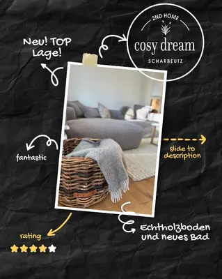 Ein Bett oder Betten in einem Zimmer der Unterkunft Cosy Dream Scharbeutz