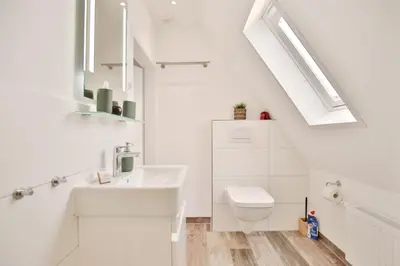 Ein Badezimmer in der Unterkunft Am Wittinghaaf Ankerherz