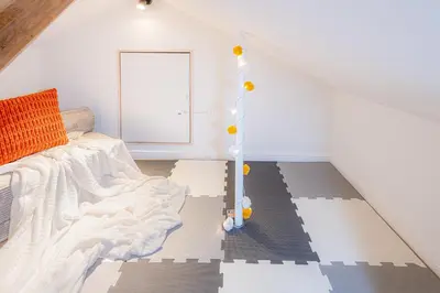 Ein Bett oder Betten in einem Zimmer der Unterkunft Sadebo Apartments Wunnertiet 2 Schlafzimmer 500m zur Innenstadt