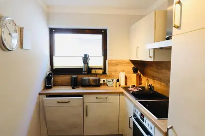 Küche/Küchenzeile in der Unterkunft Apartments Meerzeit komplett