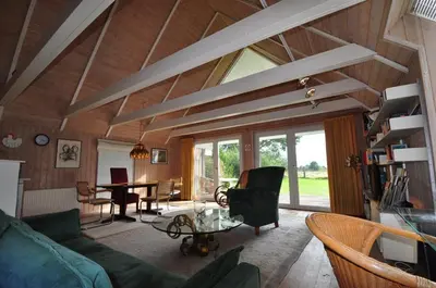 Ein Sitzbereich in der Unterkunft Haus an der Koppel