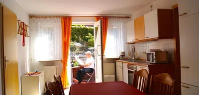 Küche/Küchenzeile in der Unterkunft Ferienwohnung Schlichting
