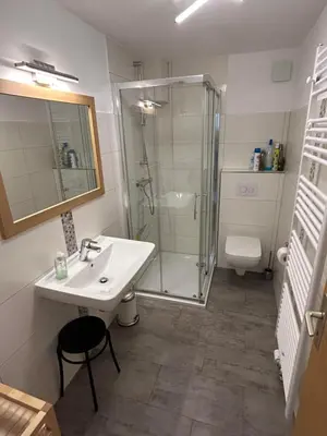 Ein Badezimmer in der Unterkunft Ferienwohnung Schlichting