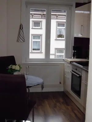 Küche/Küchenzeile in der Unterkunft Ferienwohnung Ein Zuhause auf Zeit