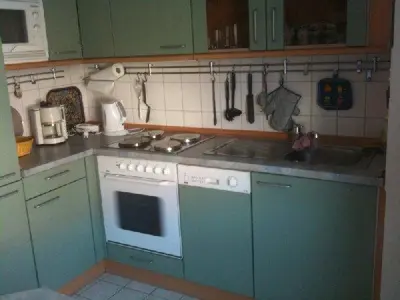Küche/Küchenzeile in der Unterkunft Ferienwohnung Fechner