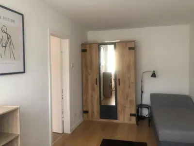 Ein Bett oder Betten in einem Zimmer der Unterkunft Ferienwohnung Folke-Bernadotte