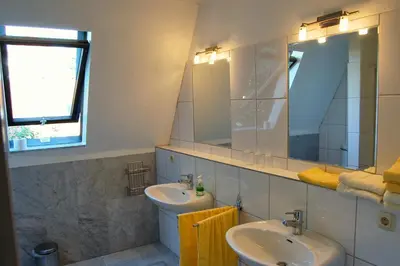 Ein Badezimmer in der Unterkunft Gemütliche Ferienwohnung für 4 Personen