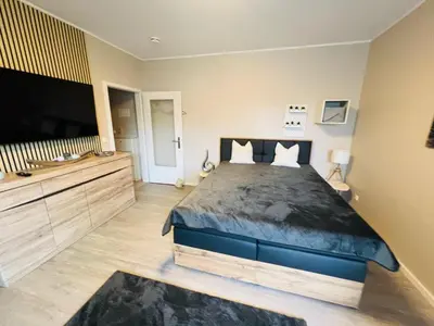 Ein Bett oder Betten in einem Zimmer der Unterkunft Bellevue Nr. 17