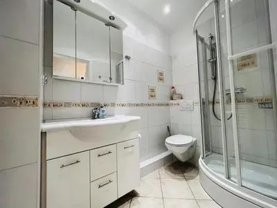 Ein Badezimmer in der Unterkunft Bellevue Nr. 17