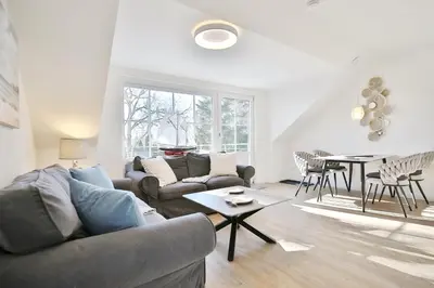 Ein Sitzbereich in der Unterkunft Wohnpark Niendorf 13 Wohnpark Niendorf Appartement 6