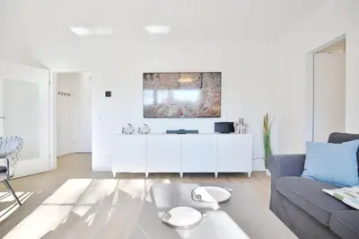 Ein Sitzbereich in der Unterkunft Wohnpark Niendorf 13 Wohnpark Niendorf Appartement 6