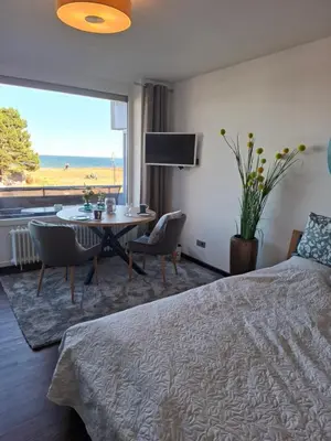 Ein Bett oder Betten in einem Zimmer der Unterkunft Seetempel 28 -Preisreduziert wegen Haussanierung -Hund willkommen