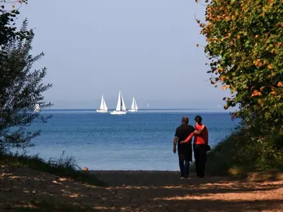 Naturlandschaft in der Nähe der Villa
