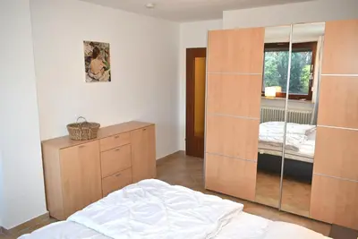 Ein Bett oder Betten in einem Zimmer der Unterkunft Haus OstseeBrise
