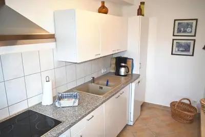 Küche/Küchenzeile in der Unterkunft Haus OstseeBrise