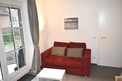 Ein Sitzbereich in der Unterkunft Ostseeallee 12 Ferienwohnung Nr 08