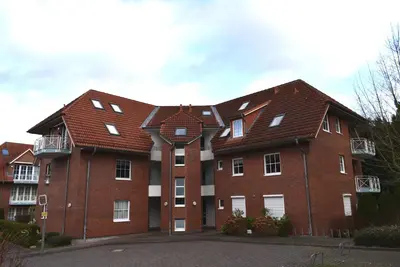 Das Gebäude in dem sich die Ferienwohnung befindet