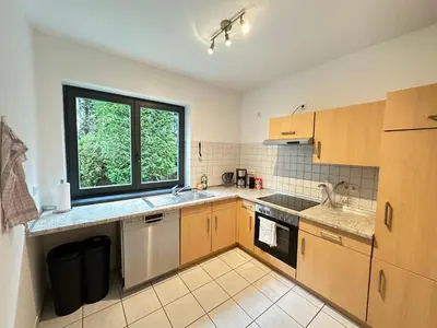 Küche/Küchenzeile in der Unterkunft Unterkunft bei Lübeck - Zentral an der A1 - Parkplatz - Terrasse