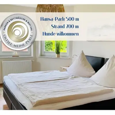 FeWo PANORAMADECK Familien-strandnah-Garten-Hunde-Sport-und Schwimmbadnah-HansaPark