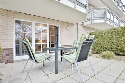 Ein Balkon oder eine Terrasse in der Unterkunft Hanseaten Residenz Hanseaten-Residenz Appartement 3