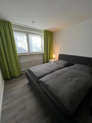Ein Bett oder Betten in einem Zimmer der Unterkunft Dünenhaus Souterrain