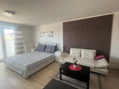 Ein Bett oder Betten in einem Zimmer der Unterkunft FeWo Dana