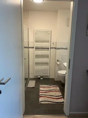 Ein Badezimmer in der Unterkunft FeWo Dana