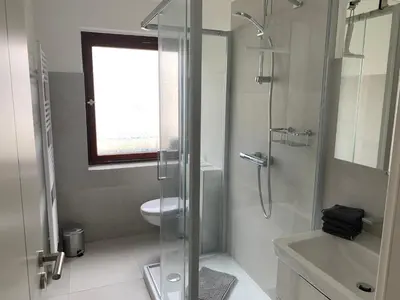 Ein Badezimmer in der Unterkunft MeerZeit-Scharbeutz