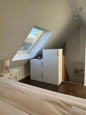 Küche/Küchenzeile in der Unterkunft Ferienwohnung Coasty - Timmendorfer Strand