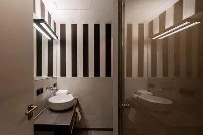 Ein Badezimmer in der Unterkunft 4Hafenzeiten - NIE3 Möve