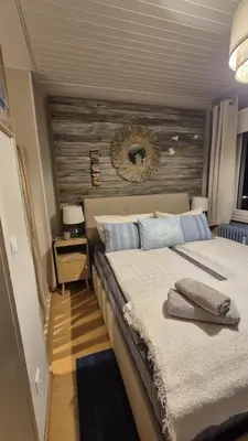Ein Bett oder Betten in einem Zimmer der Unterkunft Appartement Strandallee Brise