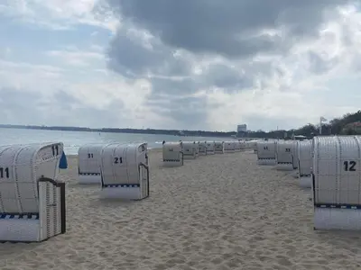 Ein Strand an oder in der Nähe der Ferienwohnung